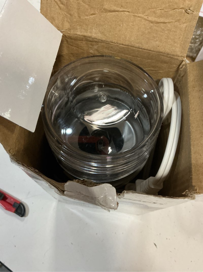 Condition photo showing Good Condition for hamilton beach fresh grind electric coffee grinder for beans, spices and more, stainless steel blades, removable chamber, makes up to 12 cups, white white makes up to 12 cups