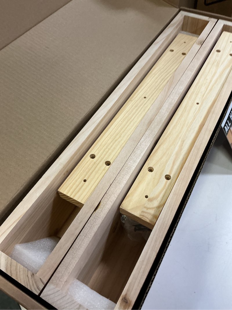 Condition photo showing Good Condition for wall floating shelves, rustic wood wall shelf handmade (light walnut, 24 inch - 2 pack) light walnut 24 inch - 2 pack