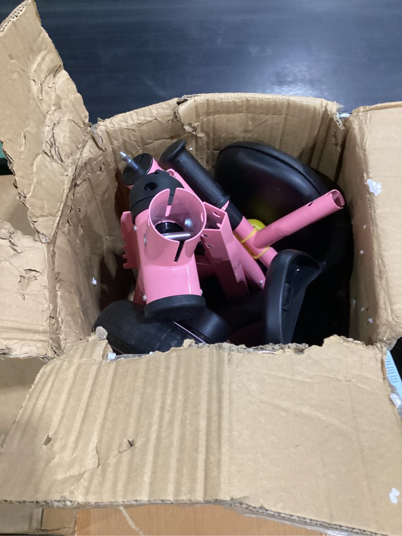 Condition photo showing As Is for kriddo tricycle for 2-5 year olds - pink toddler trike with gift for 24 month to 4 year old girls
