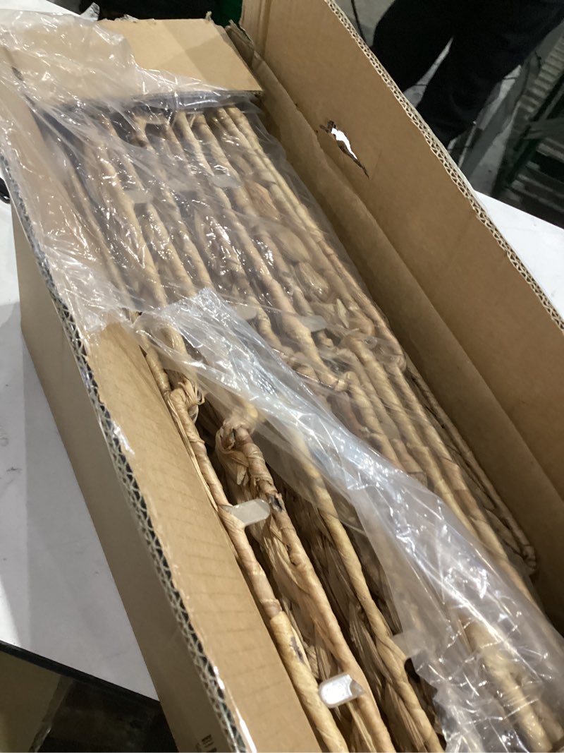 Condition photo showing New/Like New for Wicker Storage Cubes 11.2x11.2x11.2inch Cube Baskets Set of 4 Pcs,Collapsible Water Hyacinth Baskets,Handwoven Storage Baskets for Shelves,Kitchen or Outdoor