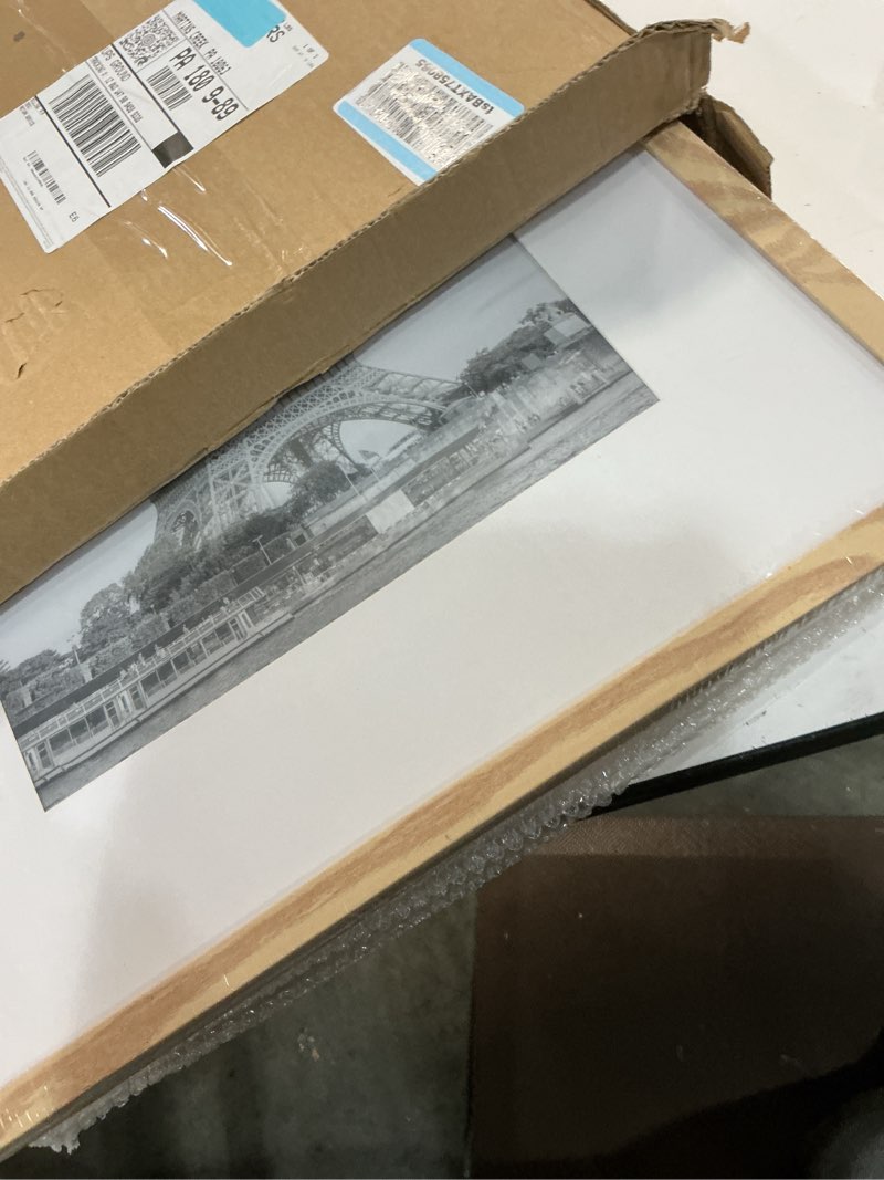 Condition photo showing New/Like New for upsimples 16x20 Picture Frame Set of 5, Display Pictures 11x14 with Mat or 16 x 20 Without, Wall Gallery Poster Frames, Natural Natural 16x20