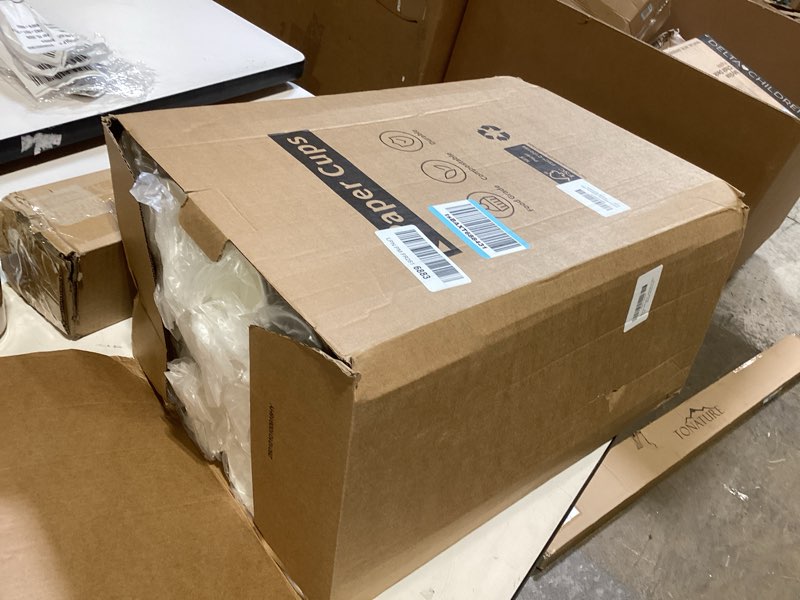 Condition photo showing New/Like New for racetop 1000 pack 8 oz paper coffee cups disposable, hot coffee cups 8oz, office coffee cup (8 oz 1000 pack) (white, 1000) 8 oz white solid 1000.0