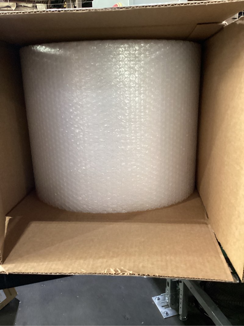 Condition photo showing New/Like New for Duck Brand Small Bubble Cushioning Wrap for Moving & Shipping - 175 FT Bubble Packing Wrap for Extra Protection Packaging Boxes & Mailers - Clear Bubble Roll Moving Supplies, Perforated Every 12 IN 12 in. x 175 ft.