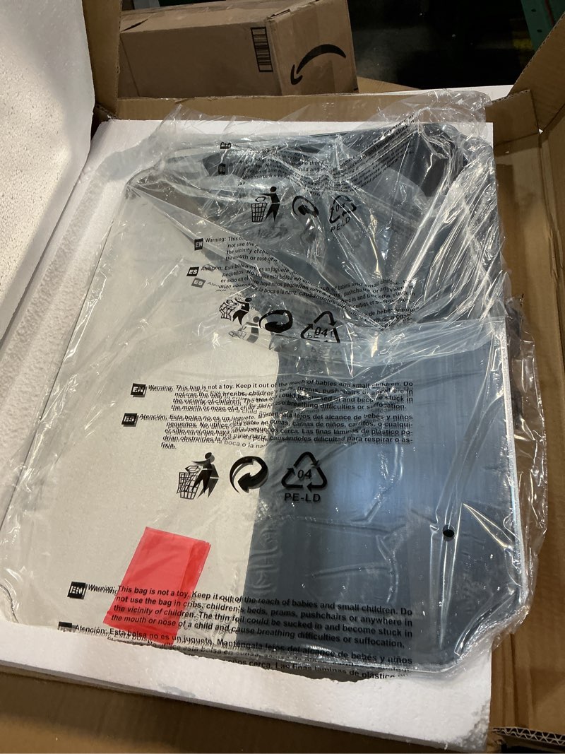 Condition photo showing Good Condition for Bathroom Mirrors for Over Sink, Frameless Mirrors for Wall, 24x18 Inch Beveled Bathroom Mirror, Bathroom Vanity Mirror for Bedroom Living Room Entryway Home Decor Rectangular 24"L x 18"W