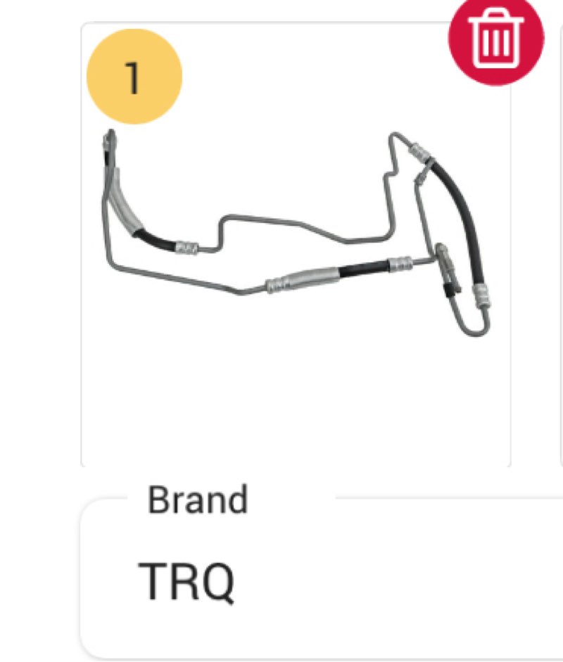 TRQ Power Steering Pressure Line Hose Fits 2008-2010 Chrysler Dodge 09-10 VW PSA36856