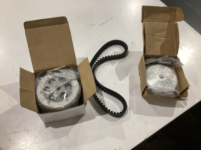Condition photo showing New/Like New for jiayan transmission rebuild kit - replacement clutch kit compatible with polaris sportsman atv, predator, scrambler, 90cc quad bike - includes clutch & variator assembly, drive belt & roller weights