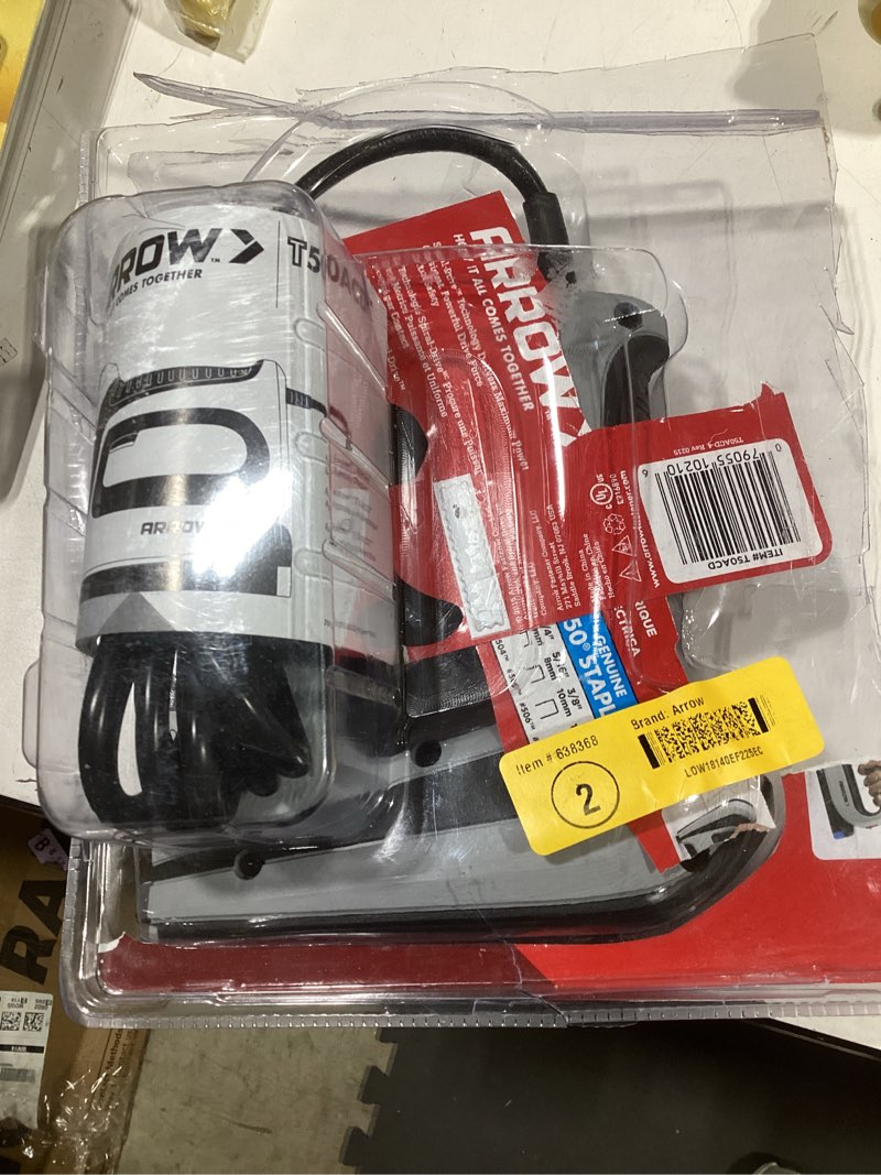 Condition photo showing As Is for Arrow T50ACD Corded Electric Staple Gun