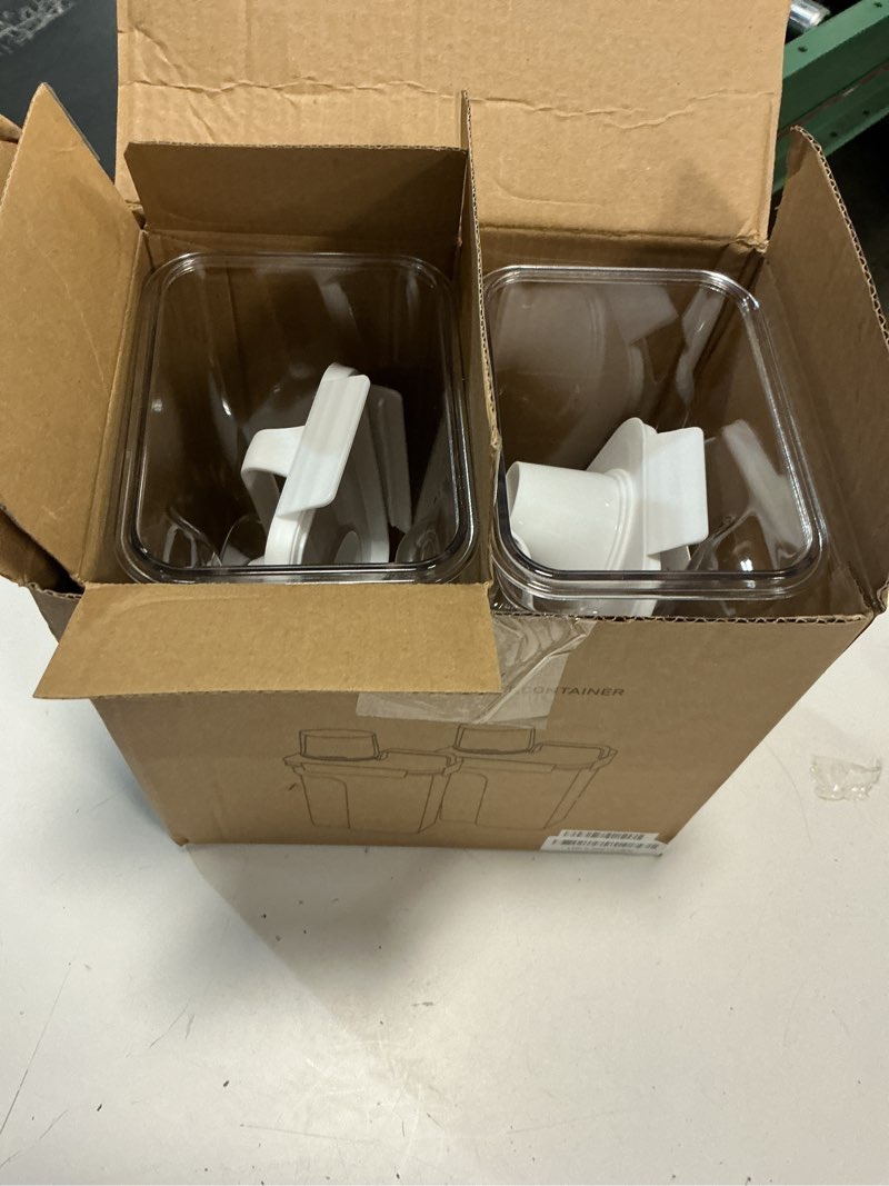 Condition photo showing Good Condition for G2 GO2GETHER Laundry Detergent Container,2Pack -95oz Laundry Detergent Dispenser with 5 labels for Laundry Room, Laundry Scent Beads, Powder,Bleach,Soap,Fabric Softener Storage and Organization.