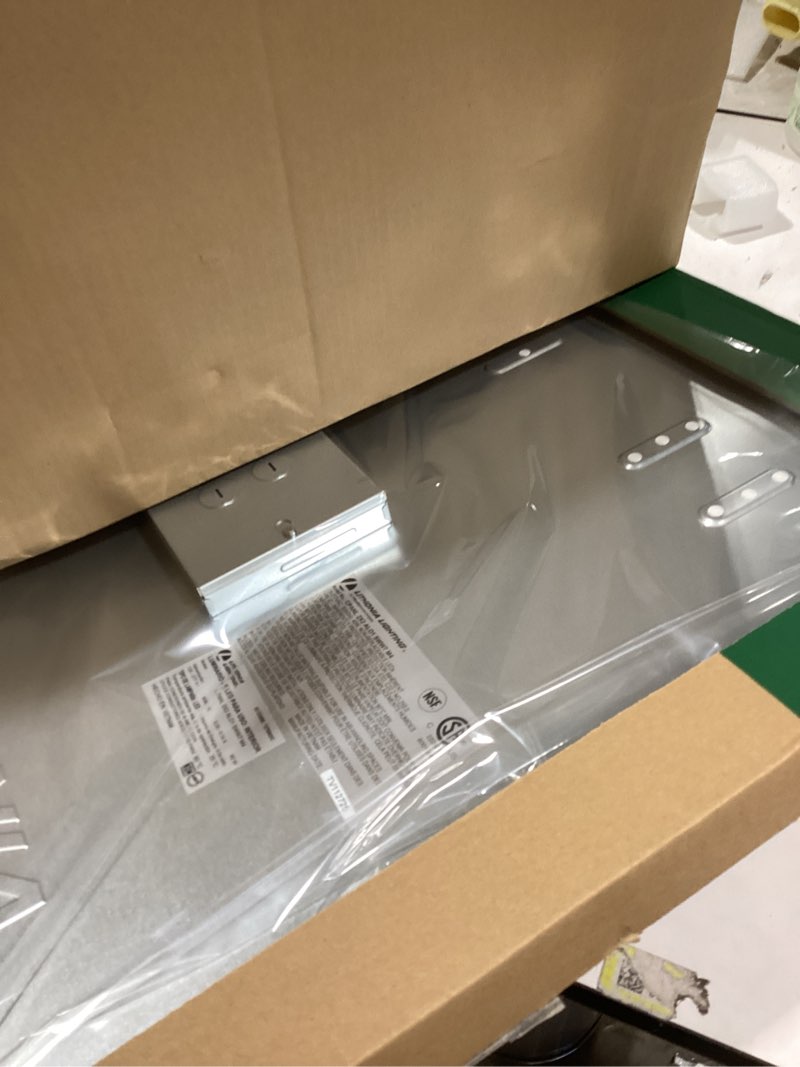 Condition photo showing item condition for Lithonia Lighting CPANL 2x2 LED Flat Panel Light, 2 ft. x 2 ft. LED Light Panel, Ceiling Lighting Fixture, 2400/3300/4400 Adjustable Lumens, 3500K/4000K/5000K Switchable CCT, White 2-Feet by 2-Feet Adjustable Lumens Switchable White