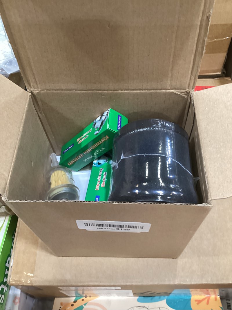 Condition photo showing As Is for x350 oil change kit for john deere lg265 maintenance kit, s240 x380 x580 x300 x320 z530m z445 lawn mower parts accessories