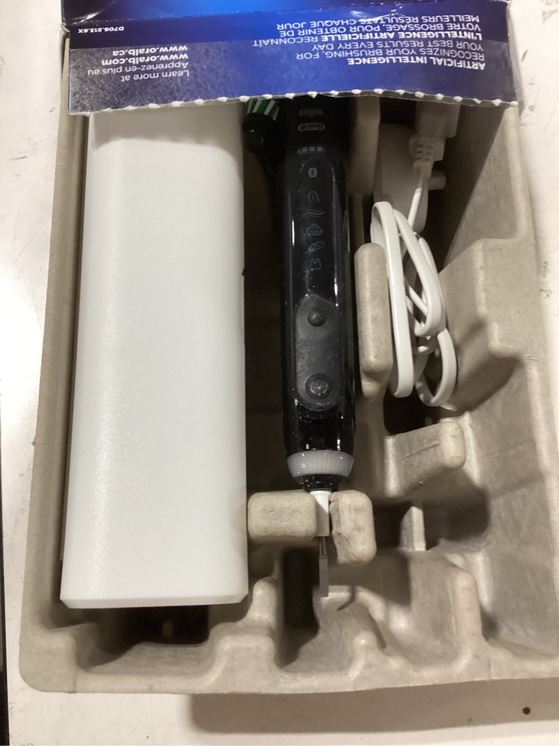 Condition photo showing As Is for Oral-B Genius X Limited Rechargeable Electric Toothbrush with 1 Replacement Brush Head, Travel Case, Midnight Black Midnight Black 1 Count (Pack of 1)