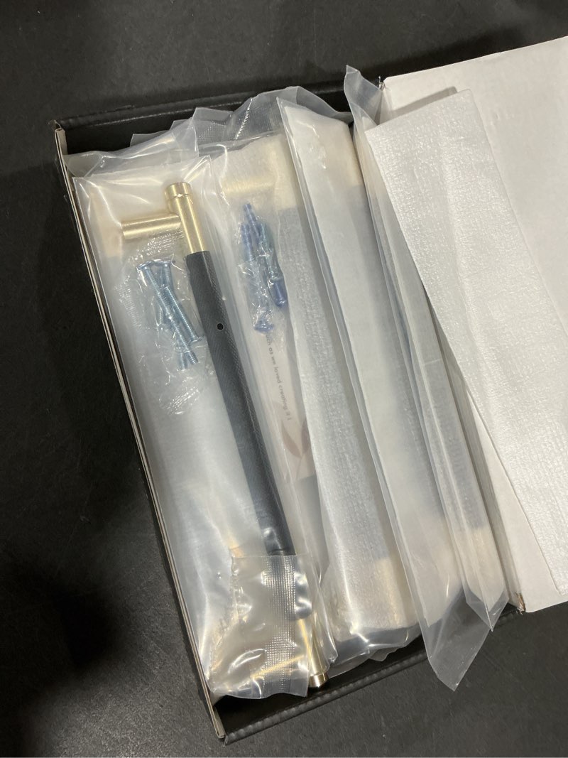 Condition photo showing Good Condition for Asidrama 10 Pack 7.5 Inch(192mm) Matte Black and Champagne Bronze Cabinet Pulls Knurled Cabinet Handles Cupboard Handles Kitchen Cabinet Hardware for Cupboard Drawer Pulls 7.5" Hole Center 10 Pack Black-Champagne Bronze