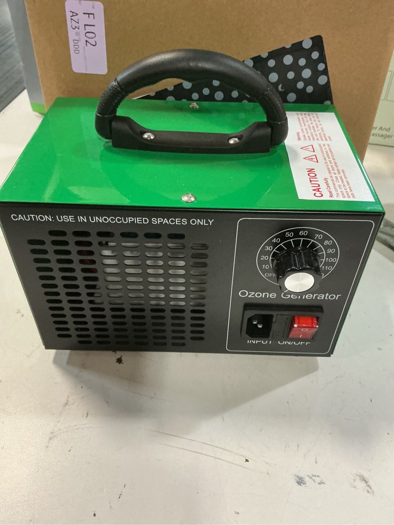 Condition photo showing New/Like New for ozone generator 45,000mg/h, industrial o3 deodorizer for areas of 2500 square feet - high capacity ozone machine air ionizer odor clean