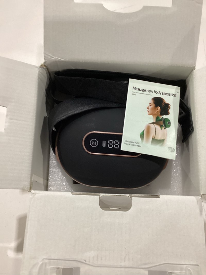 Condition photo showing Good Condition for neck massager with heat pro 2.0 for pain relief deep tissue, 4d kneading massage simulated human hand design, shiatsu back massager with fingers heated neck and shoulder massager gift for mom men