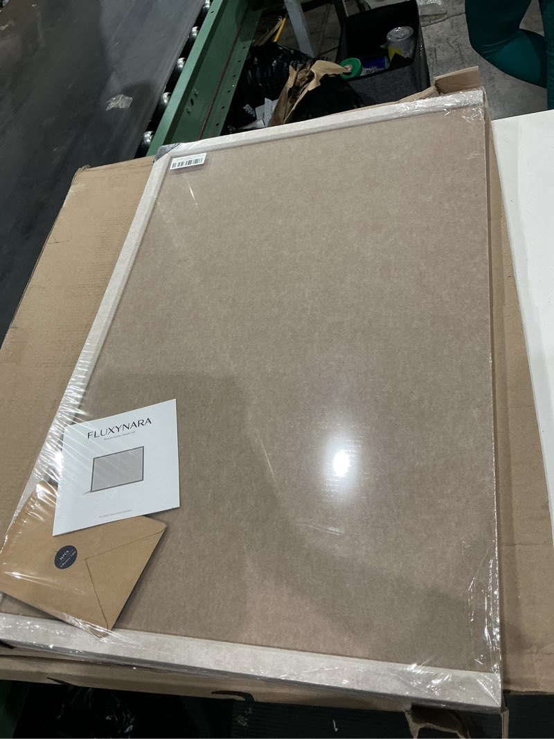 Condition photo showing Good Condition for fluxynara 47.2" x 35.4" felt frame bulletin board, deep camel | cork board alternative with 36 removable adhesive tabs, foldable pin board for wall, home, office, classroom & dorm deep camel/oatmeal 47.2" x 35.4"