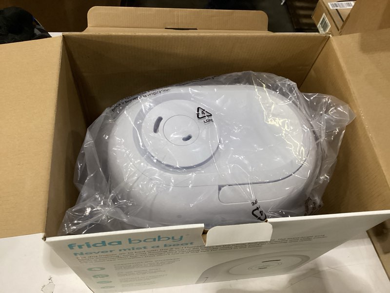 Condition photo showing New/Like New for Frida Baby 3-in-1 XL Top Fill Humidifier for Bedroom, Cold & Flu Relief, 6L Tank Cool Mist Humidifier + Diffuser for Large Rooms, Mold Resistant, Nightlight, Auto-Off, Quiet, Essential Oil Diffuser 1.6 Gallon Tank