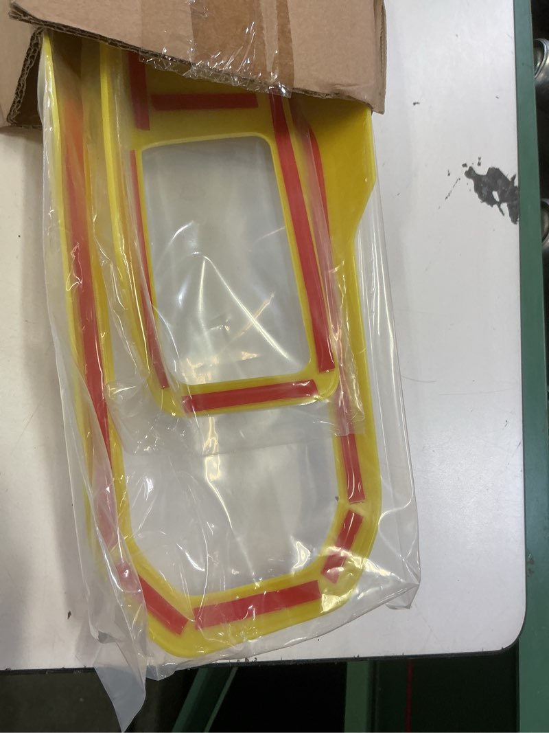 Condition photo showing Good Condition for rt-tcz for jeep jl yellow console gear shift 4wd panel trim cover for jeep wrangler jl jlu 2018 up for gladiator jt 2020 up yellow interior accessories 2pcs