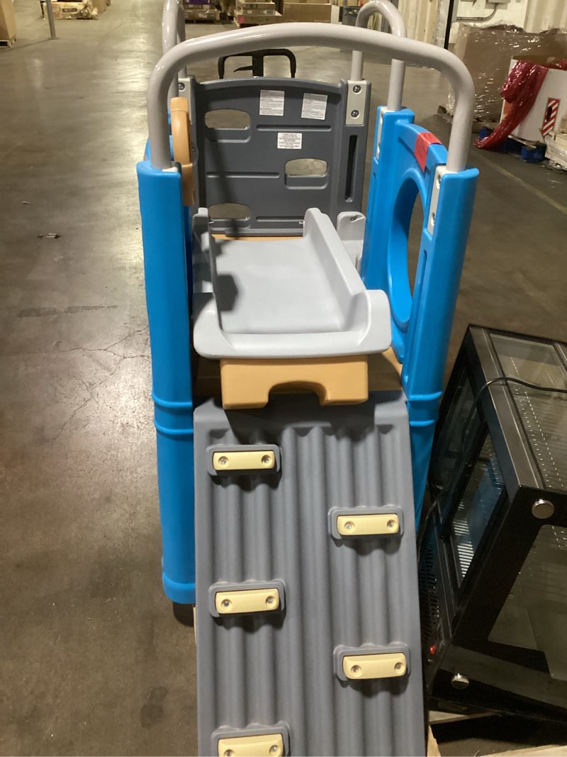 Condition photo showing Good Condition for Step2 Scout & Slide Climber, Kids Outdoor Playset, Backyard Playground Set, Slide, Climbing Wall, Tunnel, Outside Vintage Style Jungle Gym, for Toddlers 2-6 Years Old