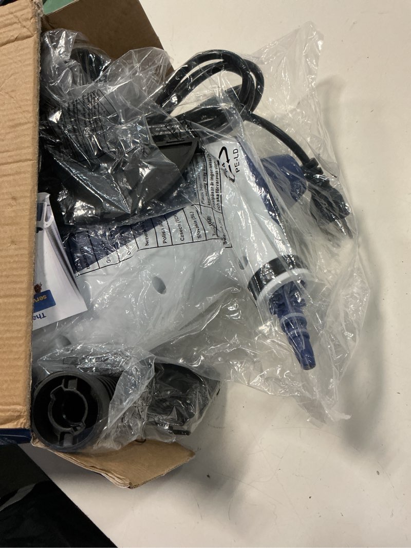 Condition photo showing Good Condition for handheld steam cleaner, 230°f pressurized steamer with no water spitting & continuous steam, 350ml chemical-free deep cleaning for grease & grime, 12 accessories for grout, bathroom, kitchen & car ice white & sky blue