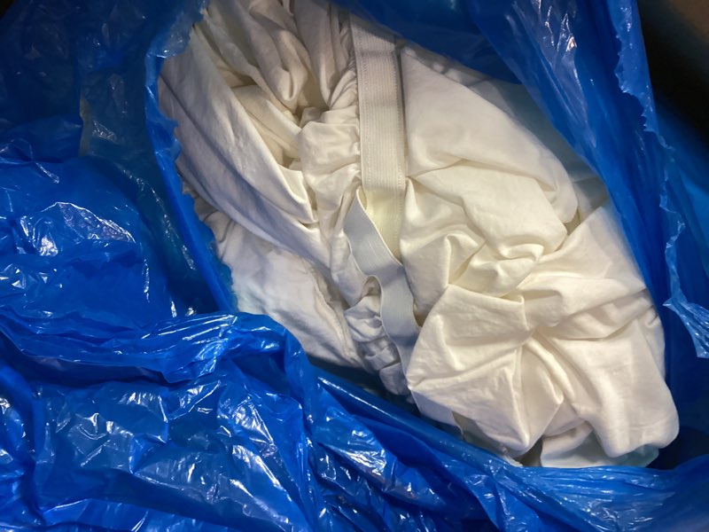 Condition photo showing As Is for Bedsure 100% GOTS Organic Cotton Sheets, Fair Trade Certified King Bedding Set, Eco-Friendly, Soft, 17 inches Deep Pocket King Sheet, Sateen Weave Cotton Luxurious Hotel Bed Set, Ivory 01 - Ivory King