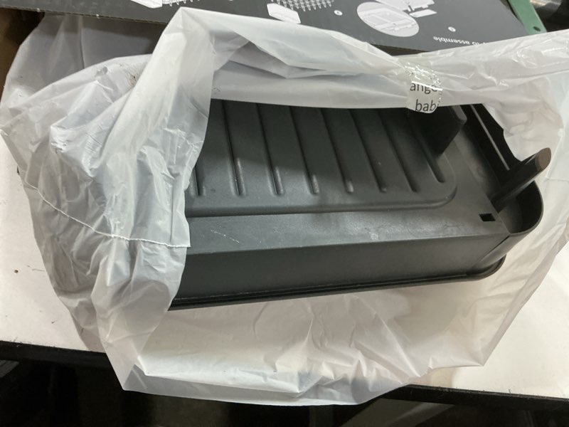 Condition photo showing As Is for Joseph Joseph Extendable Dish Drying Rack with Dual Parts - Stainless Steel, Non-Scratch, Movable Utensil Drainer & Drainage Spout, Gray 1-tier Gray