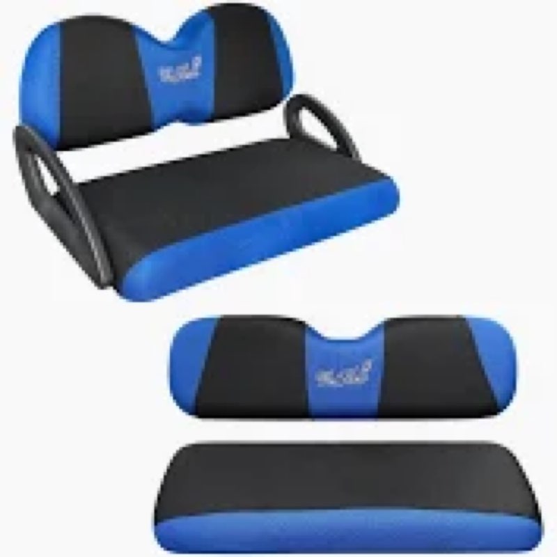 WEIMELL Golf Cart Seat Covers Front and Rear Set Fit for Club Car Precedent Club Car Tempo Yamaha G2