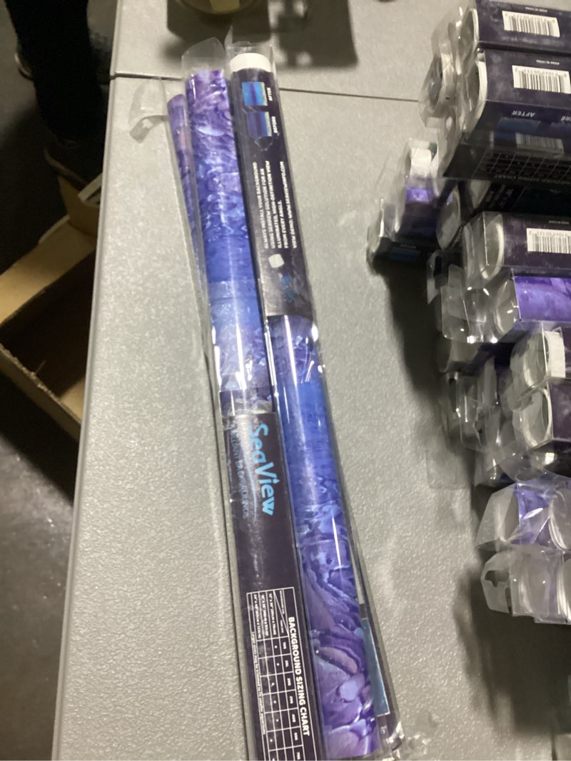 Condition photo showing Good Condition for AWERT Ocean Floor Fish Tank Background Underwater Stone Aquarium Background 36x18 inches Vinyl 36x18in/90x45cm (4pk)