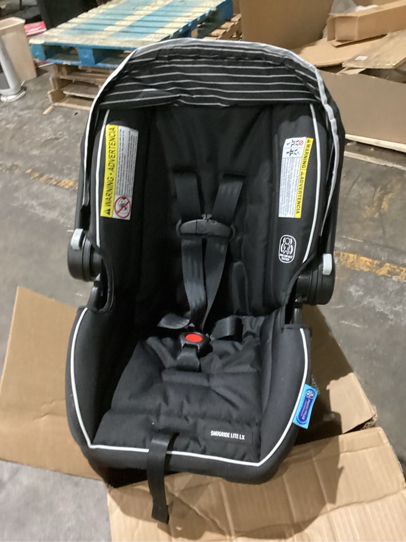 Condition photo showing As Is for Graco SnugRide Lite LX Infant Car Seat, Lightweight Rear-Facing Seat for Babies 4–30 lb, 4-Position Adjustable Base, LATCH Installation & ProtectPlus Engineered, Studio