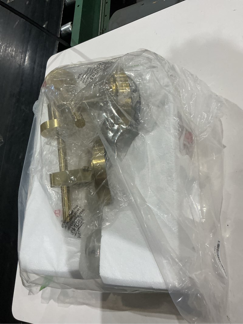 Condition photo showing As Is for [hardwired] wall sconces set of two, brushed gold bathroom sconces with clear glass, modern wall light fixtures for bathroom mirror vanity, living room, bedroom, hallway, stairway, cabinet, foyer brushed gold-hardwired 15.5inch(2pcs)