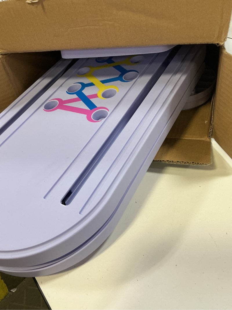 Condition photo showing As Is for Pilates Board Reformer 15-in-1: Split & Foldable Design, Portable Home Gym with Digital Display, Resistance Bands, Balance Board for Women's Full Body & Core Training Purple