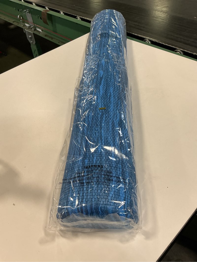 Condition photo showing New/Like New for CanDo Blue Marble High Density EVA Foam Roller For Muscle Restoration, Massage Therapy, Sport Recovery, And Physical Therapy. 6" x 36", Half-Round (30-2210) 6" X 36" Half Round