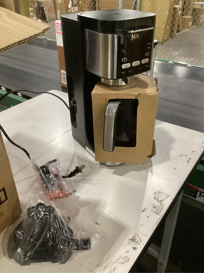 Condition photo showing Good Condition for *not tested* Ninja | Drip Coffee Maker | DualBrew Pro Hot & Iced Coffee Machine | Use with K-Cup Coffee Pods | 3 Brew Styles (Classic, Rich, & Iced) | 60oz Removable Reservoir & Dishwasher Safe | Black | CFP101 Paper Filter