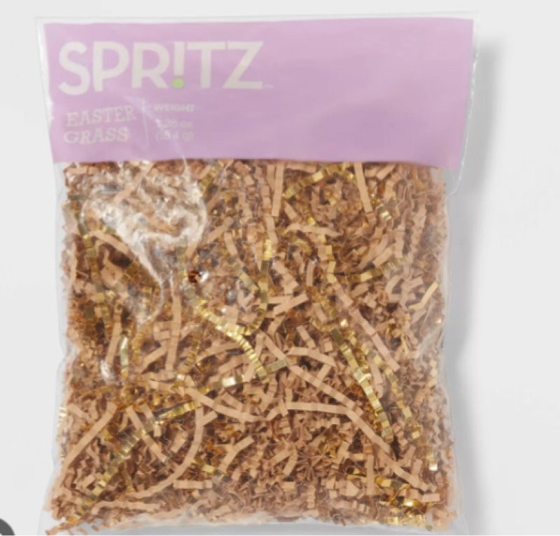 1.25oz Crinkle Easter Basket Grass Gold - Spritz™