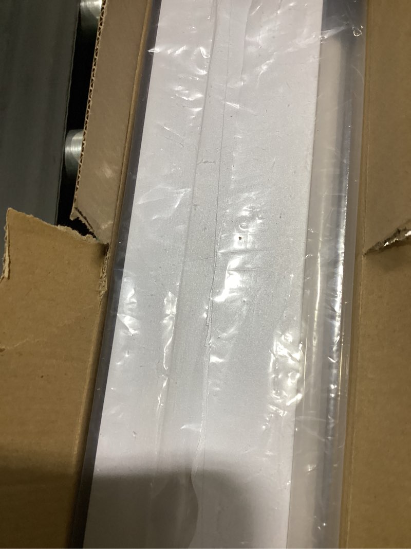 Condition photo showing Good Condition for joydeco cordless zebra blinds (pro), dual layer light control zebra blinds for windows, light-proof aluminum cover, free-stop roller shades for home & office (white, 58" w x 75" h) white 58"w x 75"h