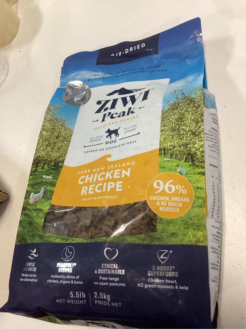 Condition photo showing New/Like New for ZIWI Peak Air-Dried Dog Food – Chicken - All Natural, High Protein, Grain Free, Limited Ingredient w/ Superfoods (35.2oz)