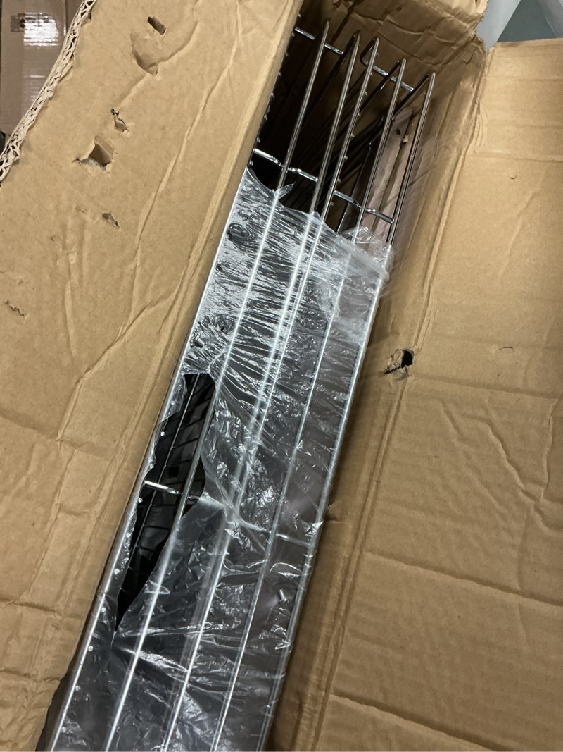 Condition photo showing As Is for OCG 2 Tier Pull Out Cabinet Organizer (22.5" W x 21.5" D), Pull Out Drawers for Kitchen Cabinets, Pull Out Shelves for Base Cabinet Organization in Kitchen Bathroom Pantry, Chrome Finish 22.5"W x 21.5"D, 2 Tier