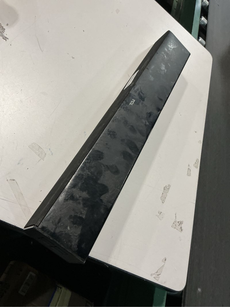 Condition photo showing As Is for 2.2 CH Detachable Sound Bar with Built-in Dual Subwoofer, 180W RGB Bluetooth Soundbar for TV, Support HDMI ARC/Optical/AUX, Surround Speaker System for Gaming/Home Theater/PC 2.2 CH Sound Bar with Subwoofer