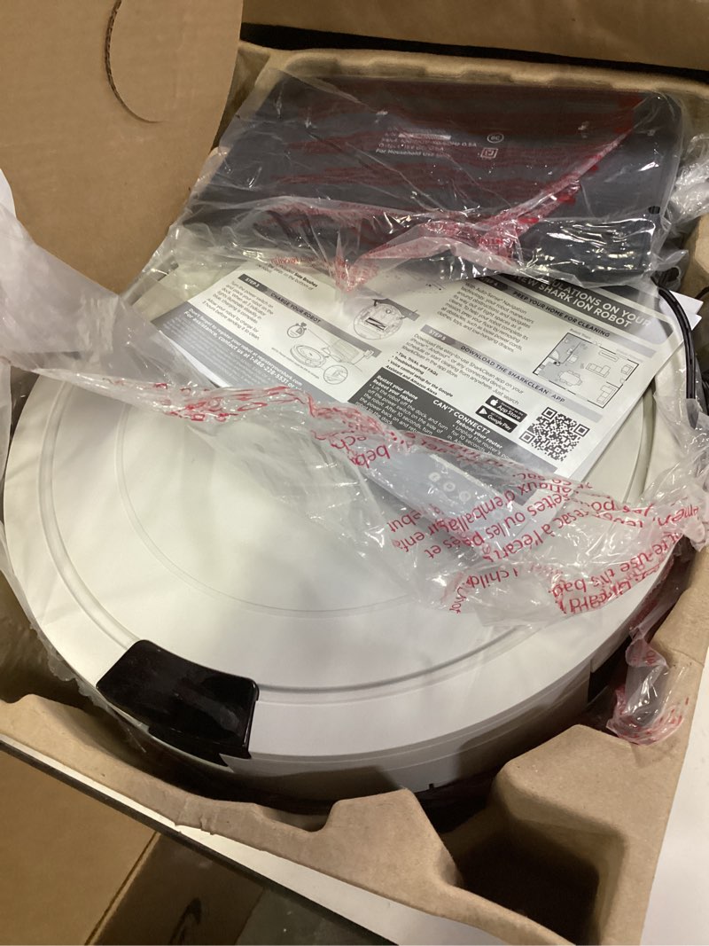 Condition photo showing Good Condition for Shark AV752 ION Robot Vacuum, Tri-Brush System, Wifi Connected, 120 Min Runtime, Works with Alexa, Multi Surface Cleaning, White ION Robot (White)
