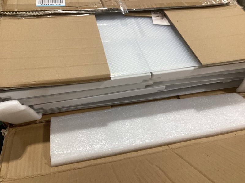 Condition photo showing As Is for PARANTA 12-Piece Extra Large Boot and Shoe Storage Boxes, Stackable Clear Plastic Shoe Organizer, Space-Saving Shoe Boxes for Boots, Sneakers, and High Heels, Clear