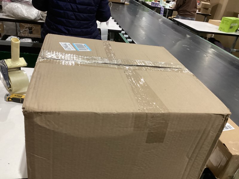 Condition photo showing As Is for Amazon Basics Bubble Cushioning Wrap Packing Material for Fragile Items, Perforated, 12 inch x 175 ft Long Roll, Small 3/16", Clear Clear 12 inch x 175 ft