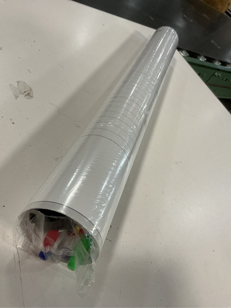 Condition photo showing As Is for JJPRO Dry Erase Wall Calendar-38x26 Inches Blank Undated Monthly Calendar(Never Folded)-Large Dry Erase Calendar for Wall-Whiteboard Premium Laminated Monthly Planner- Reusable Office Jumbo Calendar