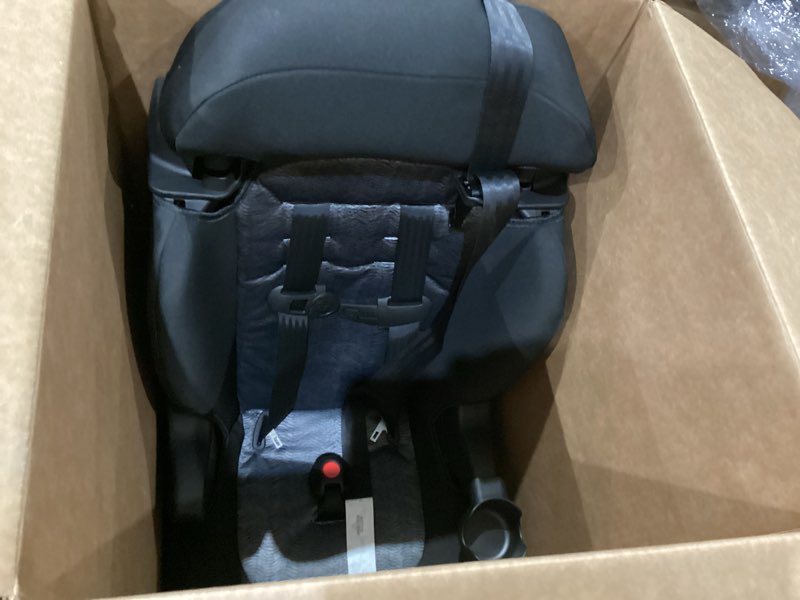 Condition photo showing As Is for cosco kids finale 2-in-1 toddler booster car seat, fiberwave ii, black/grey