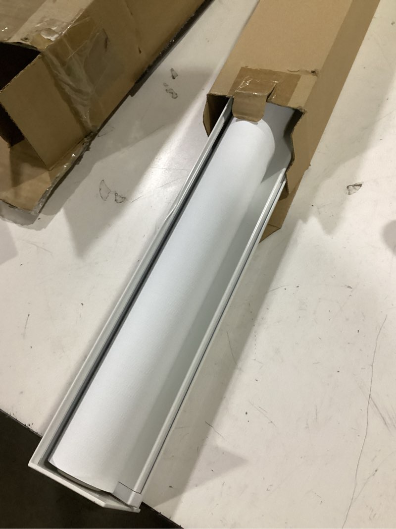 Condition photo showing Good Condition for chrisdowa cordless blackout roller shades for windows, striped free-stop window blinds with privacy, thermal insulated window shades for home, office and door. white, 32" w x 72" h 32"w x 72"h white