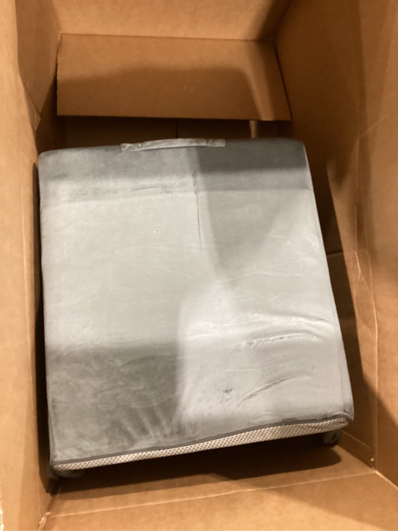 Condition photo showing Good Condition for kayfia reading pillow, 10 in 1 back pillow for bed sitting up with detachable arms rest, back rest with gel memory foam, reading/gaming/working in bed or couch 21'', gray gray large (21")