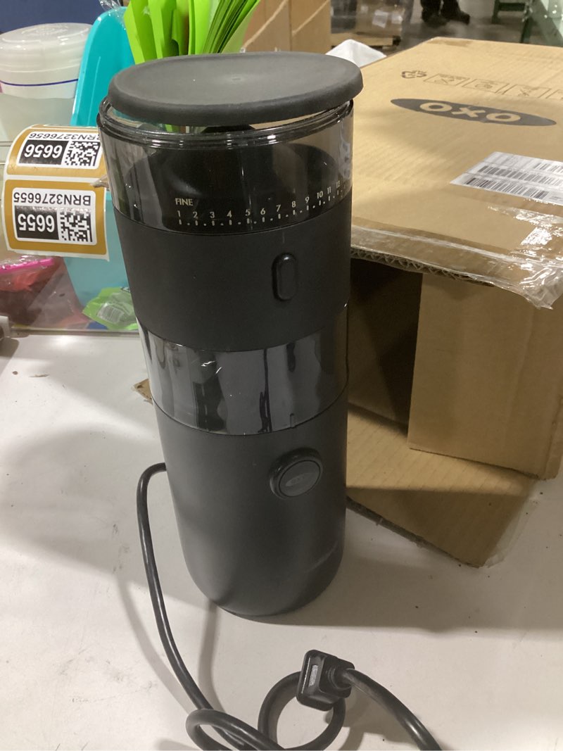 Condition photo showing As Is for OXO Brew Compact Conical Burr Coffee Grinder