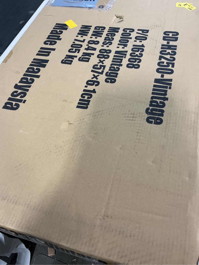 Condition photo showing Good Condition for PayLessHere | 32 Inch Computer Desk | Brown | Office Desk with Metal Frame, Adjustable Feet | Water-Resistant, Scratchproof Surface | Sturdy Writing Table for Home Office or Study | Pack of 1 Brown 32 Inch