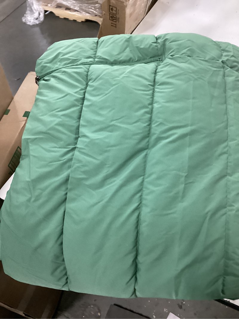 Condition photo showing Good Condition for Amazon Essentials Mens Hooded Long Puffer Coat 4X-Large Big Sage Green