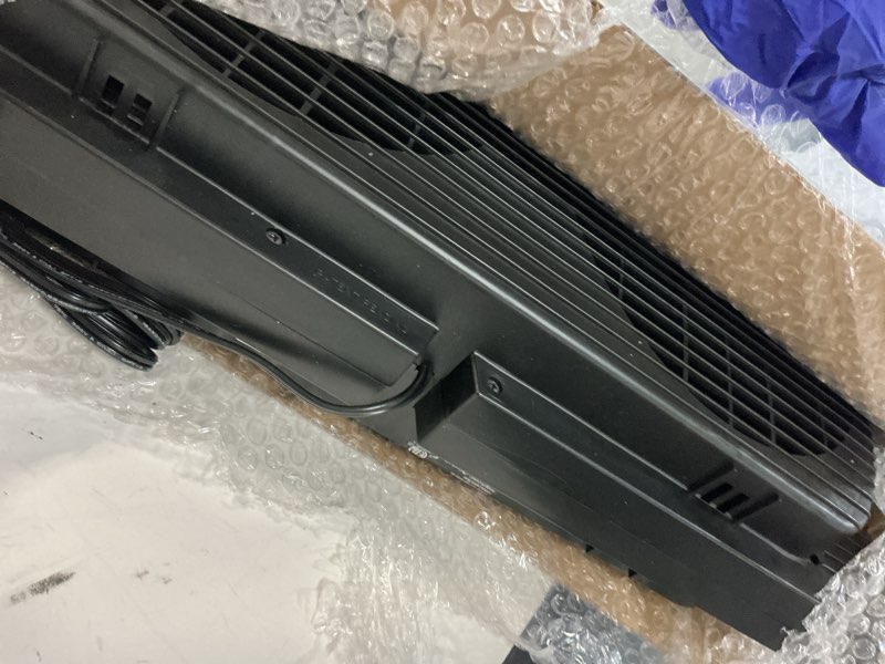 Condition photo showing Good Condition for 9 in. electric twin window fan with 3 fan speeds, 22 in. diameter, quiet setting, black