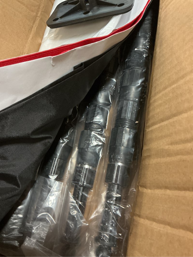 Condition photo showing Good Condition for 10ft dust barrier poles, 4 pack spring retractable zipper wall poles for dust barrier system with 2 heavy-duty zippers & plastic film, for interior decoration, remodeling & isolation work