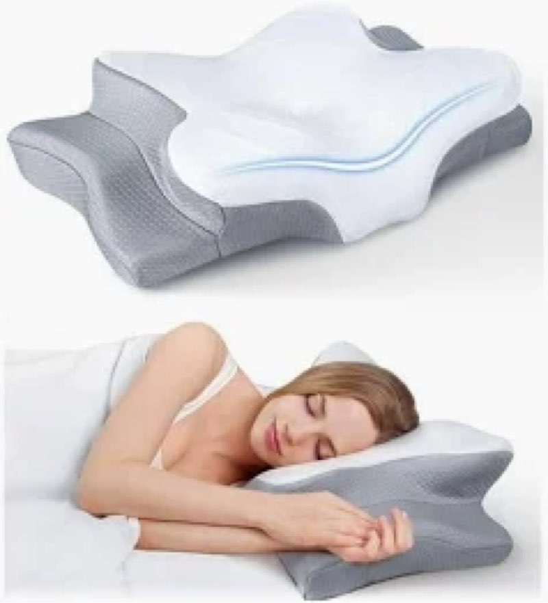 Ultra Pain Relief Cooling Pillow for Neck Support, Adjustable Cervical Pillow Cozy Sleeping, Odorles